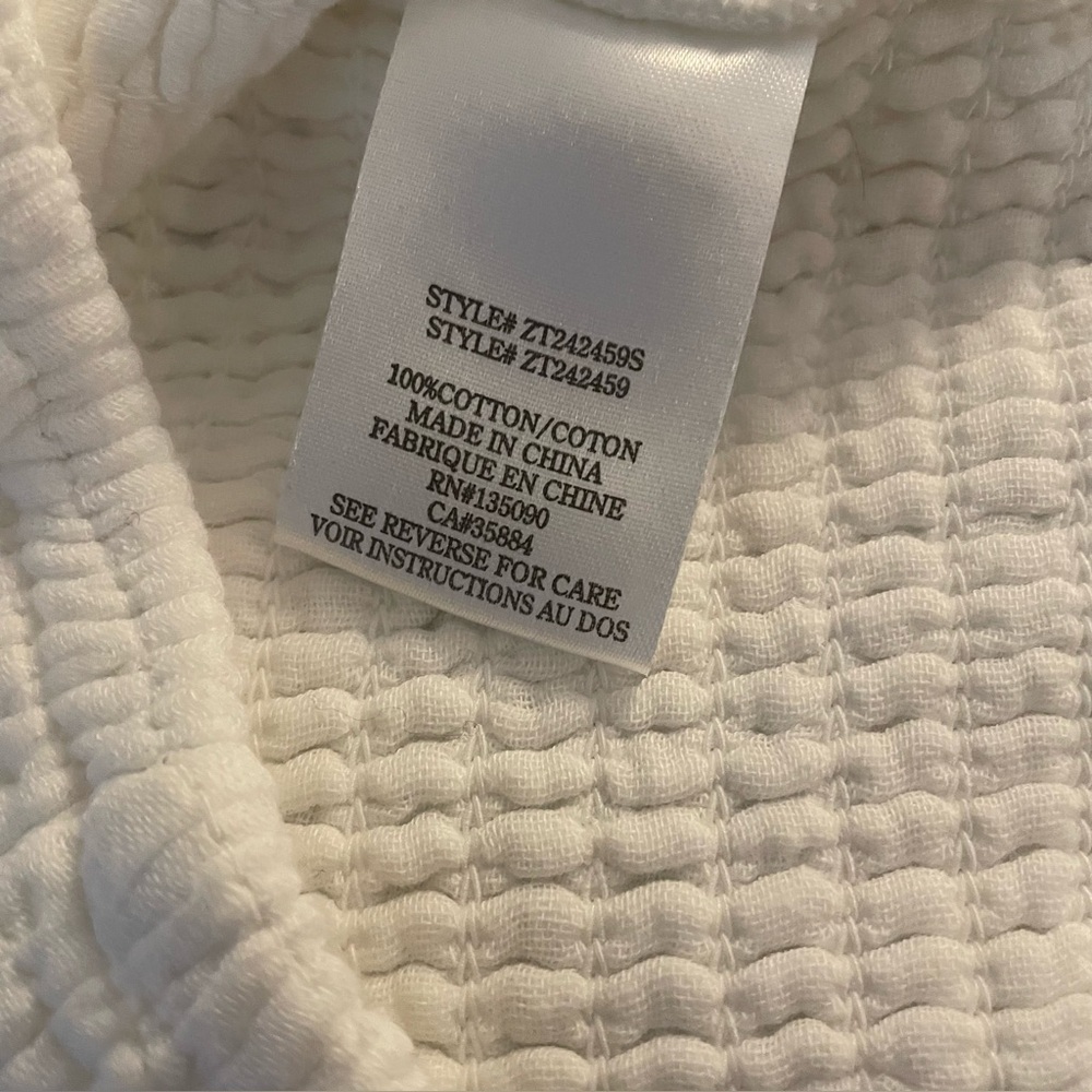 Z Supply White Ruffle Sleeve Tank Top NWOT - Picture 4 of 4